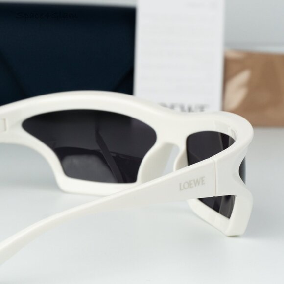Loewe Men Sunglasses White Grey Wraparound LW40143U 25A NEW  display picture 1